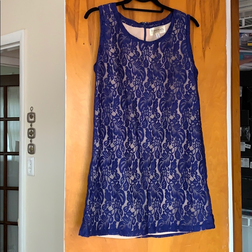 Blue lace dress